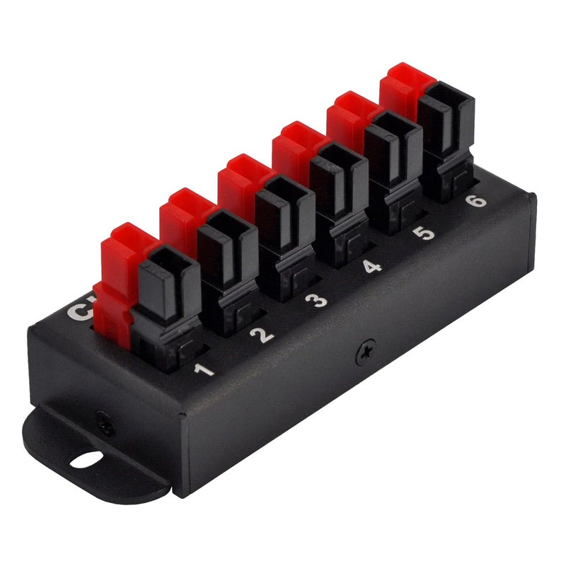 Chunzehui F-1011 6-Position 45A Power Pole Distribution Block Module, Connector Power Splitter Distributor Source Strip. - Image 2
